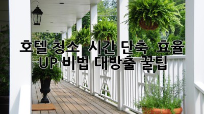 호텔 청소 🧹✨ 시간 단축 & 효율 UP! 비법 대방출 꿀팁 🍯